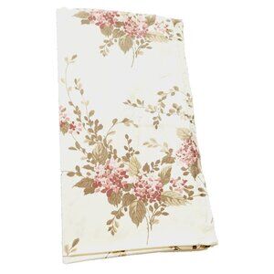 Vtg Springmaid Wondercale No Iron Floral King Flat Sheet Shabby Chic Like USA